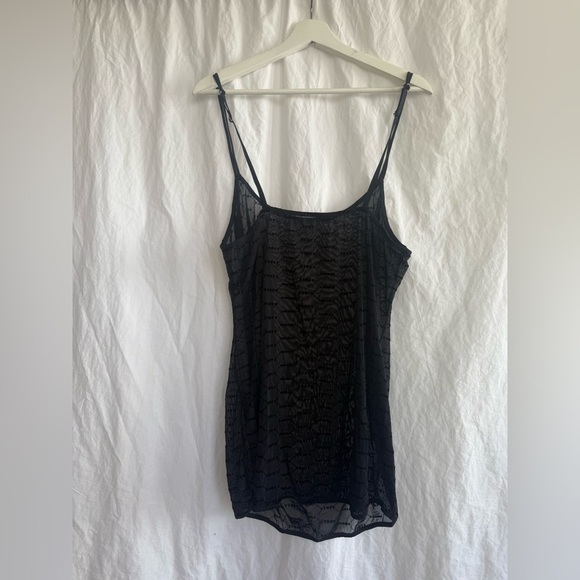 Savage X Fenty sheer black lingerie dress Size Large - Picture 13 of 14